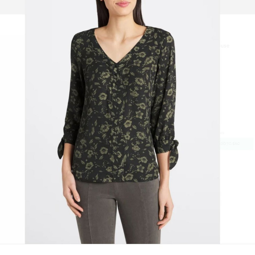 Fortune & Ivy Mixed Material Blouse ($25 or 2/$30!)
